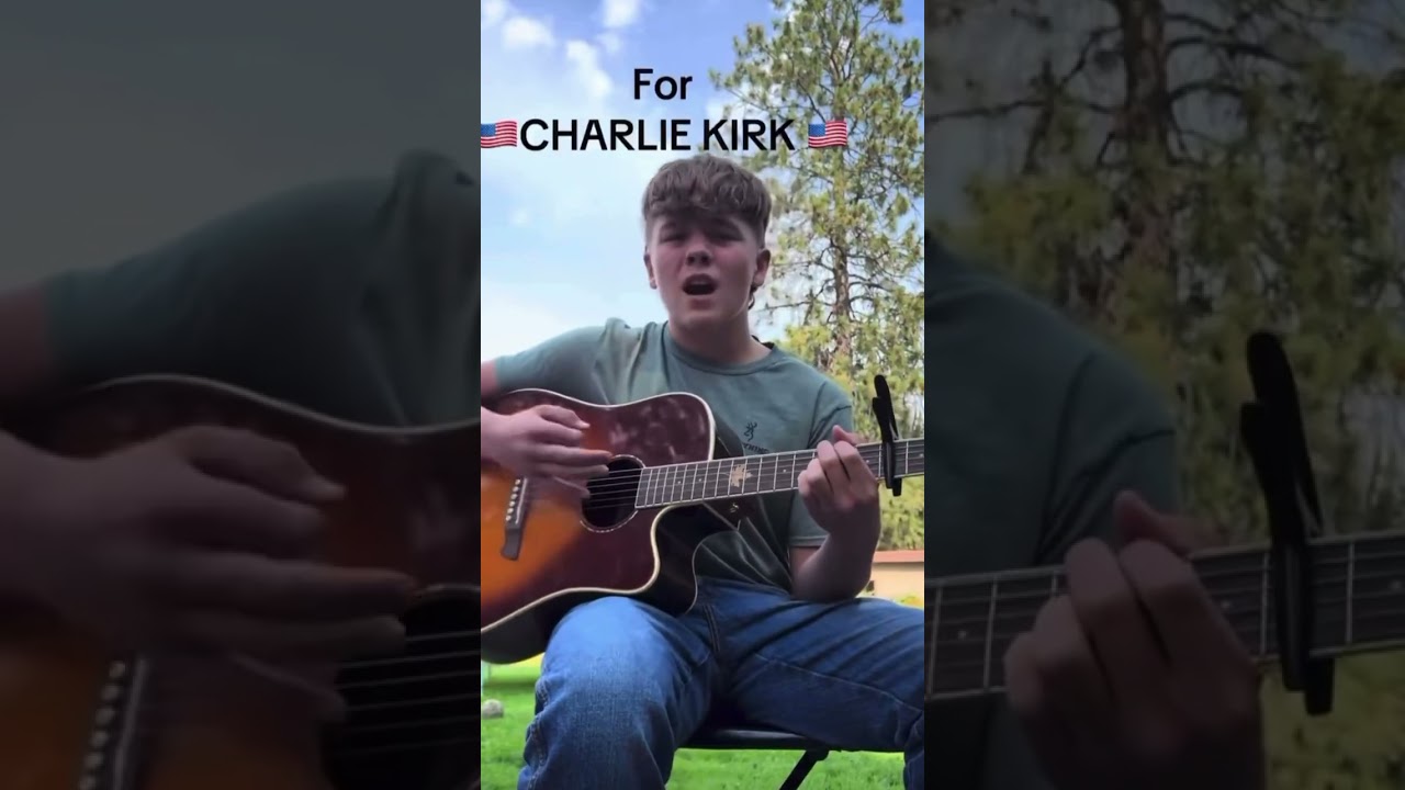 This young man wrote a song for Charlie Kirk and it&rsquo;s beautiful ❤️🙏👏#charliekirk #jesuschrist
