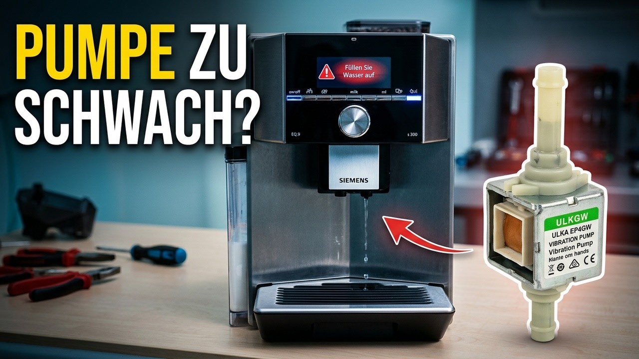 Siemens EQ9 EQ6 nächster Fehler  Wasser ohne Kohlensäure nachfüllen oder Filter wechseln
