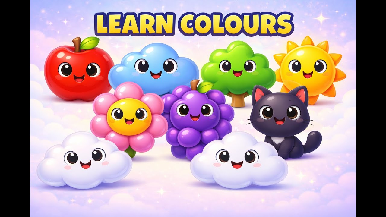 Learn Colors for Kids | Red, Blue, Yellow & More