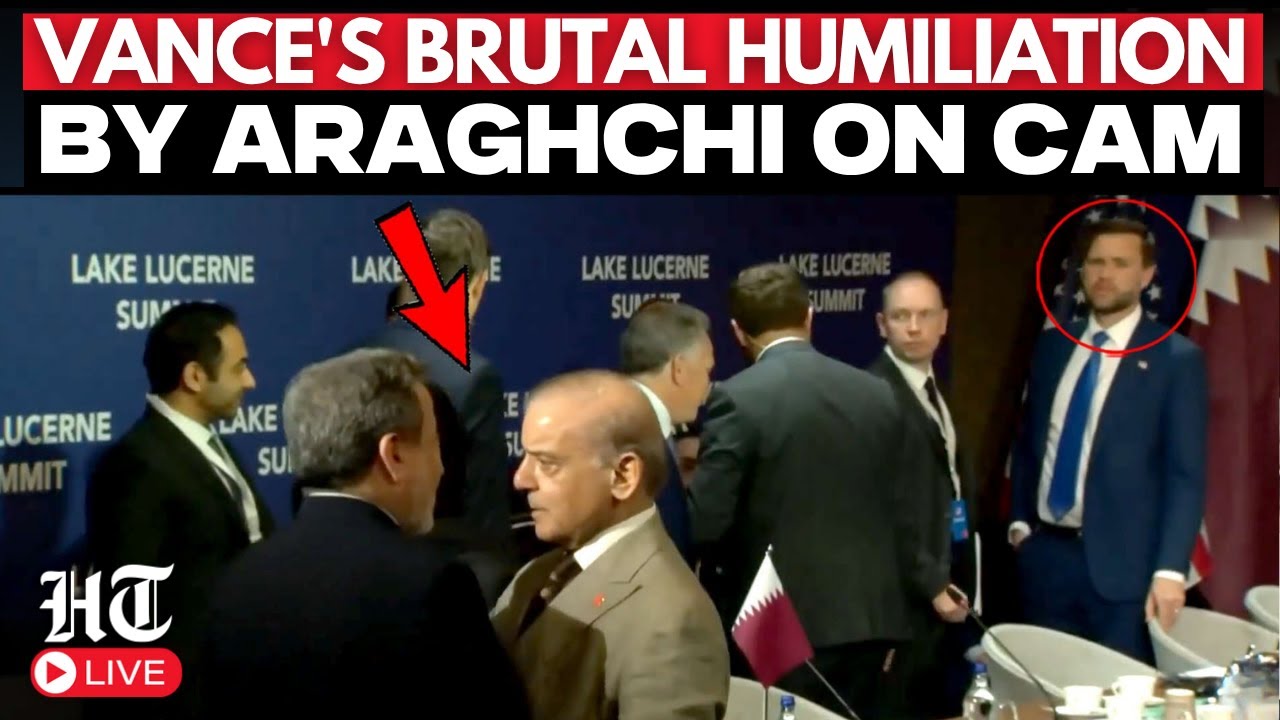 On Cam LIVE: Iran's Araghchi Ruins Vance's 'Historic' Photo Op Moment | US Iran War |Trump | US News