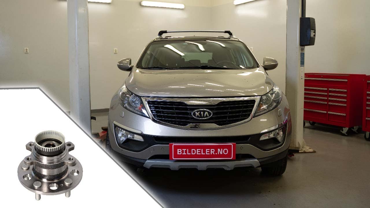 Kia Sportage: Hvordan bytte hjullager bak - 2010 og nyere modeller