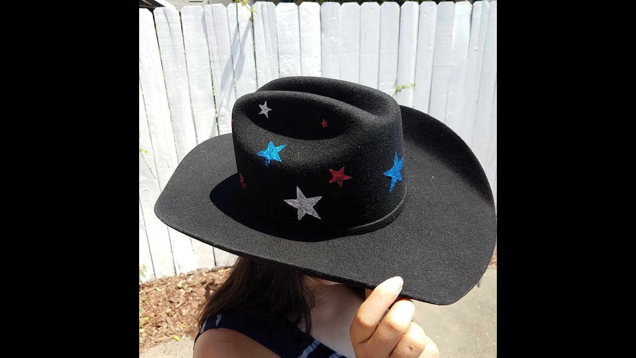 Glitter A Felt Cowboy Hat
