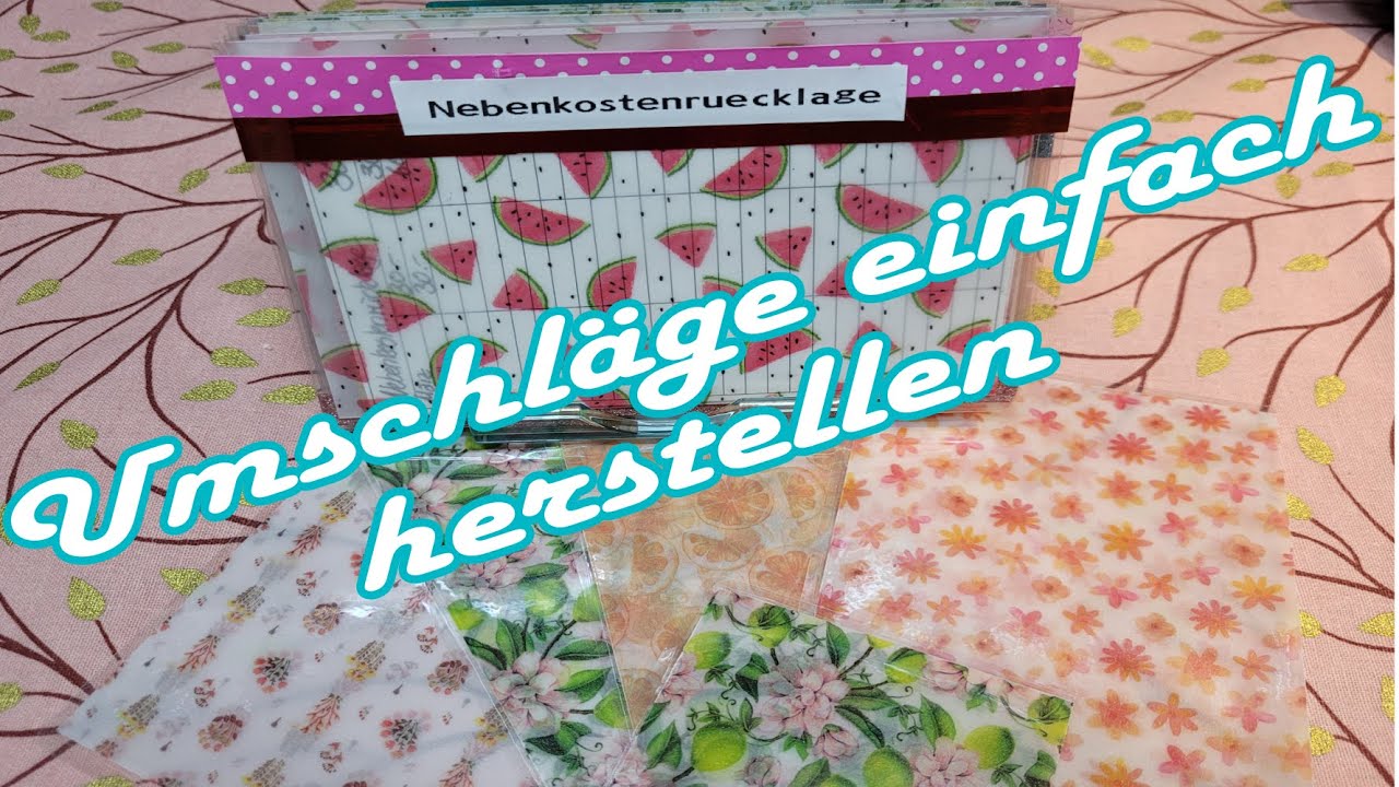 ✂️ ✉️ Umschläge herstellen. Stabil und durchsichtig ✉️✂️