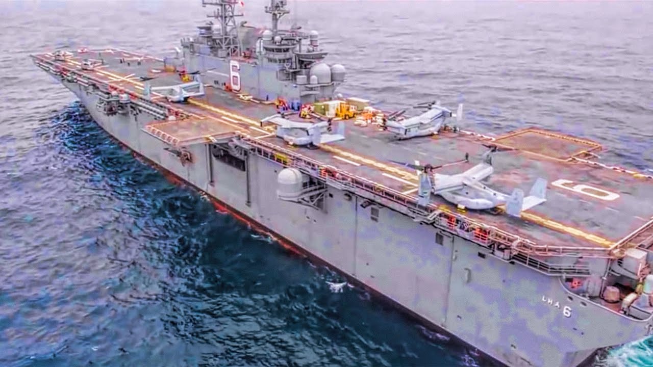 Top 10 amphibious assault ships - Part 1 - LHA 6 | Military Power Stuffs