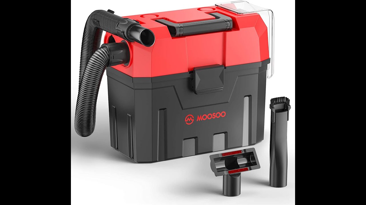 MOOSOO L7 Small Shop Vac Cordless Wet Dry Vacuum