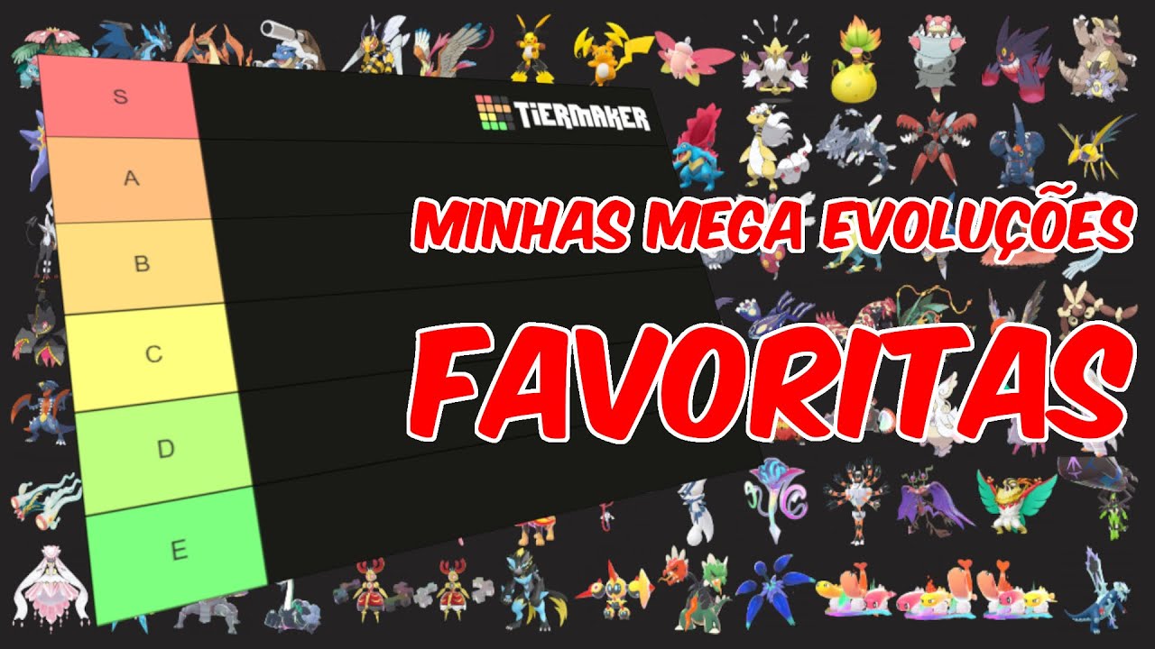 RANKEANDO AS MEGA EVOLUÇÕES DE POKÉMON