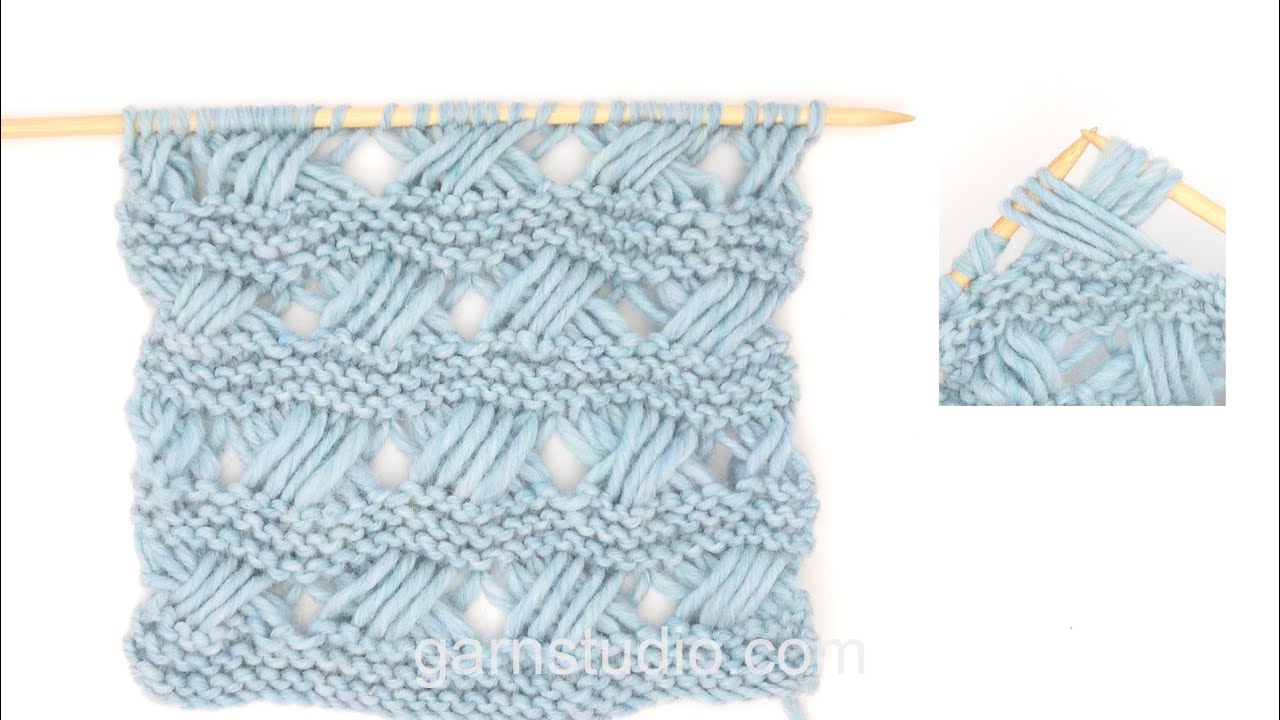 How to knit Indian cross stitches