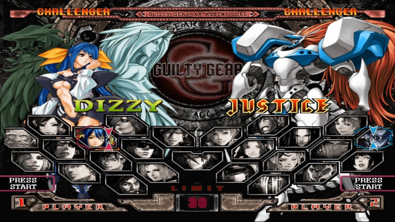 Guilty Gear XX Accent Core Plus Opening and All Characters [PS2]