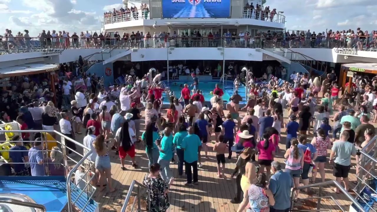 Carnival Liberty Sail Away Party to the Bahamas February 2022 Booty Shaking Contest