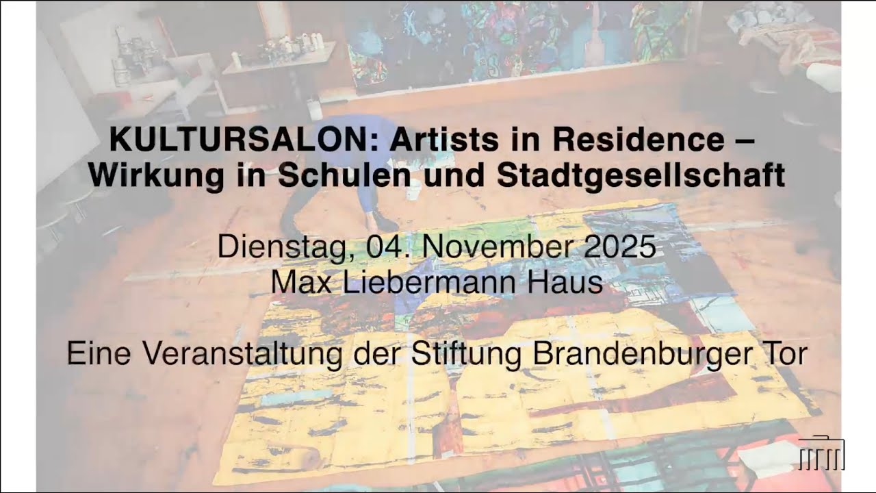 KULTURSALON: Artists in Residence – Wirkung in Schulen und Stadtgesellschaft