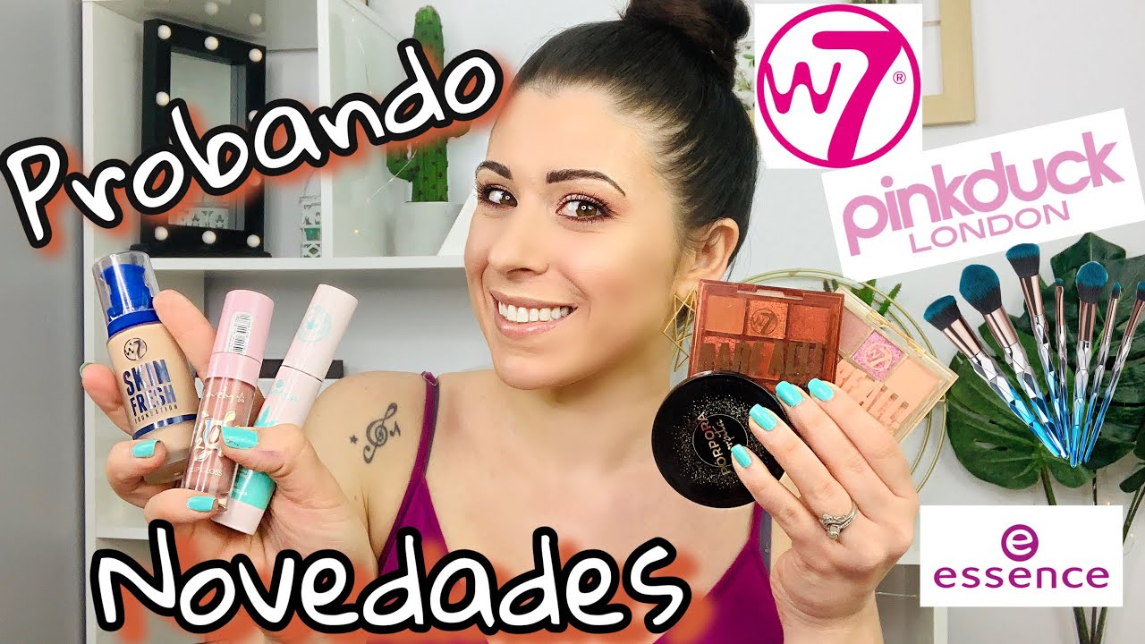 Probando NOVEDADES W7, Pinkduck, Essence y más! PRIMERAS IMPRESIONES y maquillaje sencillo completo