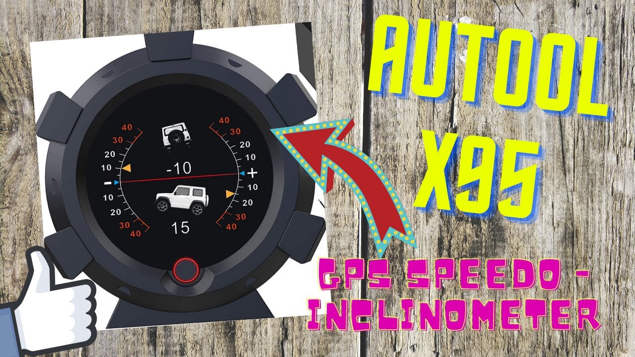 Autool X95 GPS Speedometer/Inclinometer