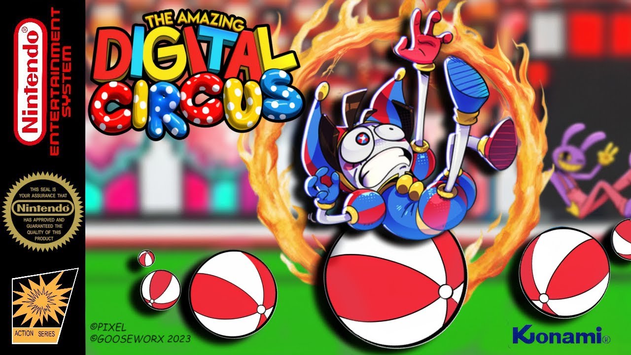 Digital Circus - Hack of Circus Charlie [NES] (Sprite Hack)
