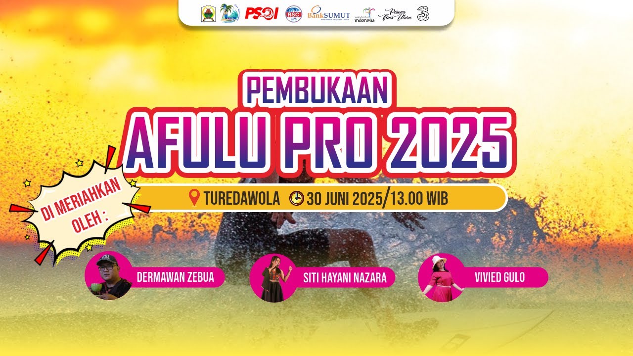 [LIVE] OPENING CEREMONY AFULU PRO 2025 || TUREDAWOLA BEACH KABUPATEN NIAS UTARA
