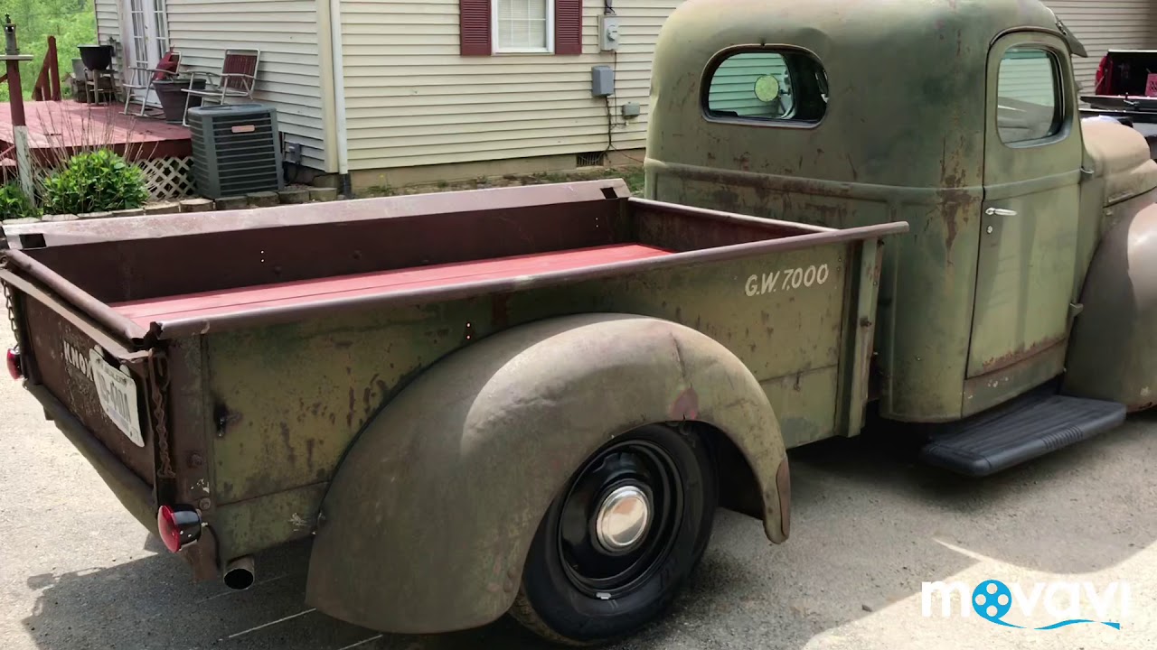 1947 International KB2 Rat rod build lucky #7
