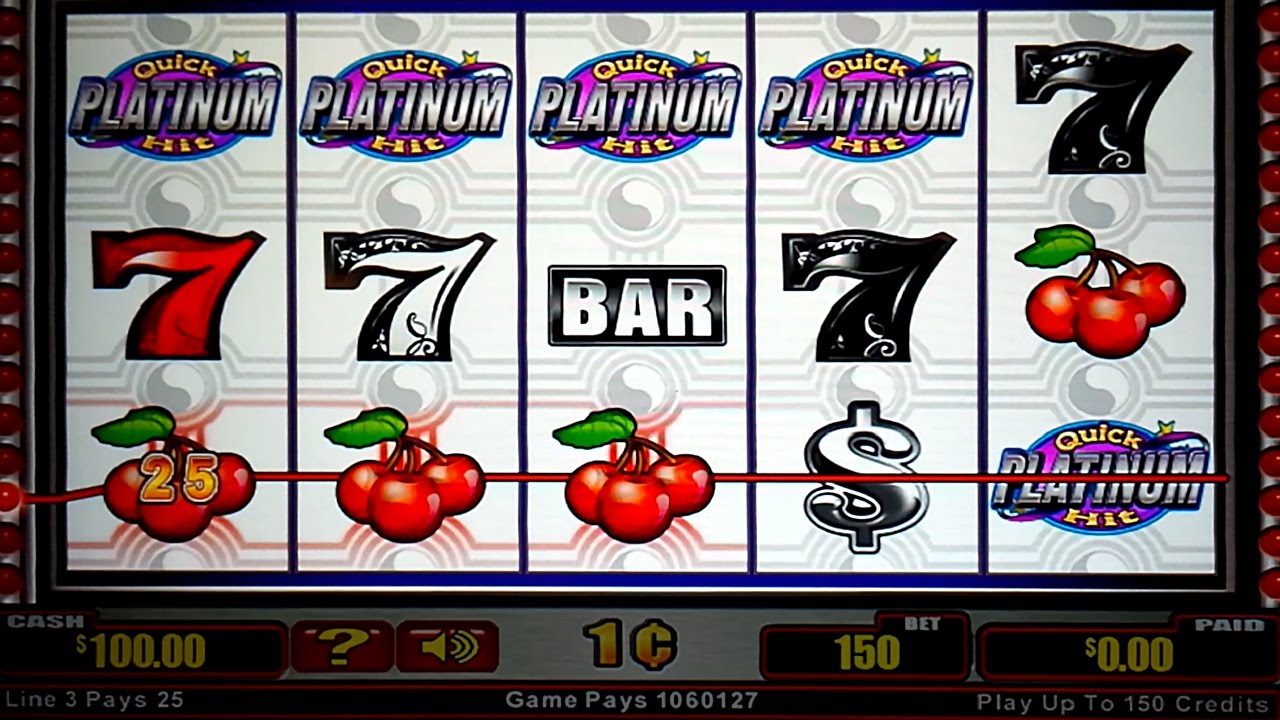 Quick Hit Platinum Slot - POST JACKPOT - LIGHTNING STRUCK!