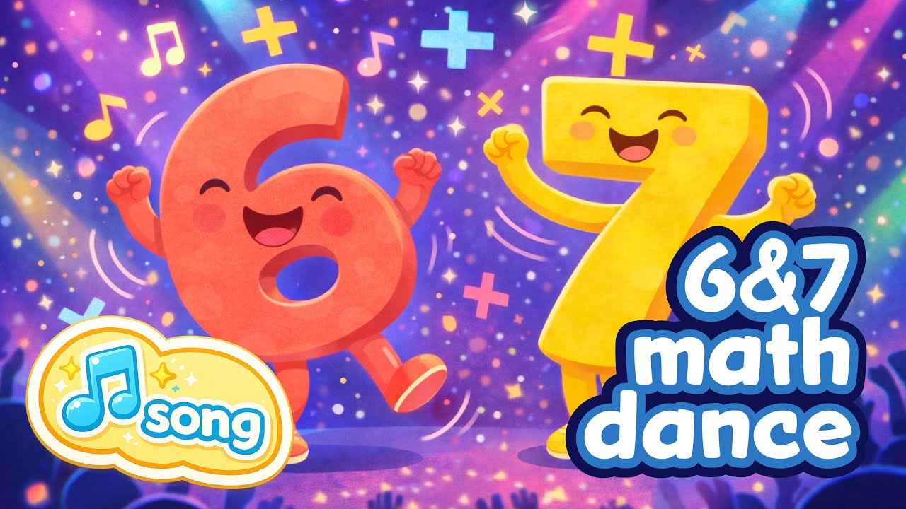 ✨6 & 7 Math Dance! ✨| Fun Kids Learning Song (Add, Subtract & Multiply)