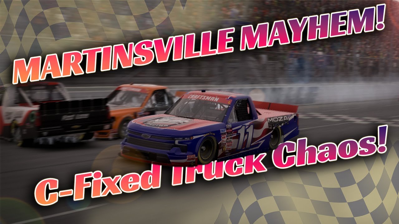 Martinsville Mayhem  iRacing Class C Fixed Trucks &ndash; All Cautions Removed