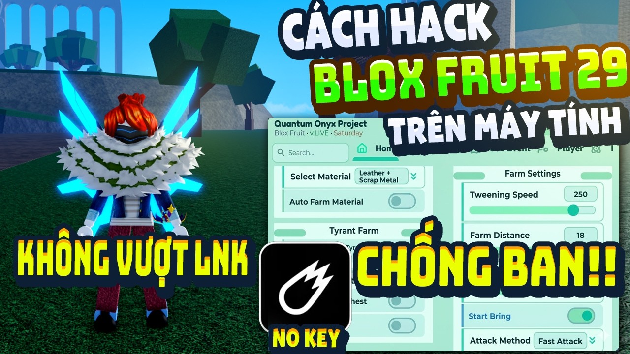 Cách Hack Blox Fruit Trên PC Client Velocity Fix Lỗi Văng Auto Farm ANTI BAN Không Lỗi
