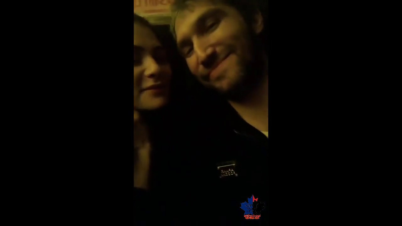 Alexander Ovechkin and wife Anastasia Shubskaya at a bar/nightclub - January 10, 2019