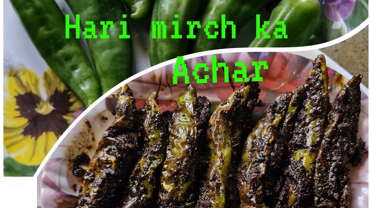 #Hari mirch ka Bharva Achar#हरी मिर्च का भरवा अचार #tasty spicy and delicious 😋 👌♥️