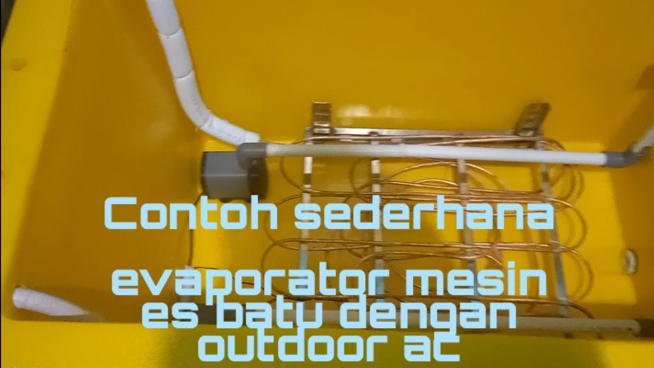 Evaporator Mesin Es batu Menggunakan outdoor AC