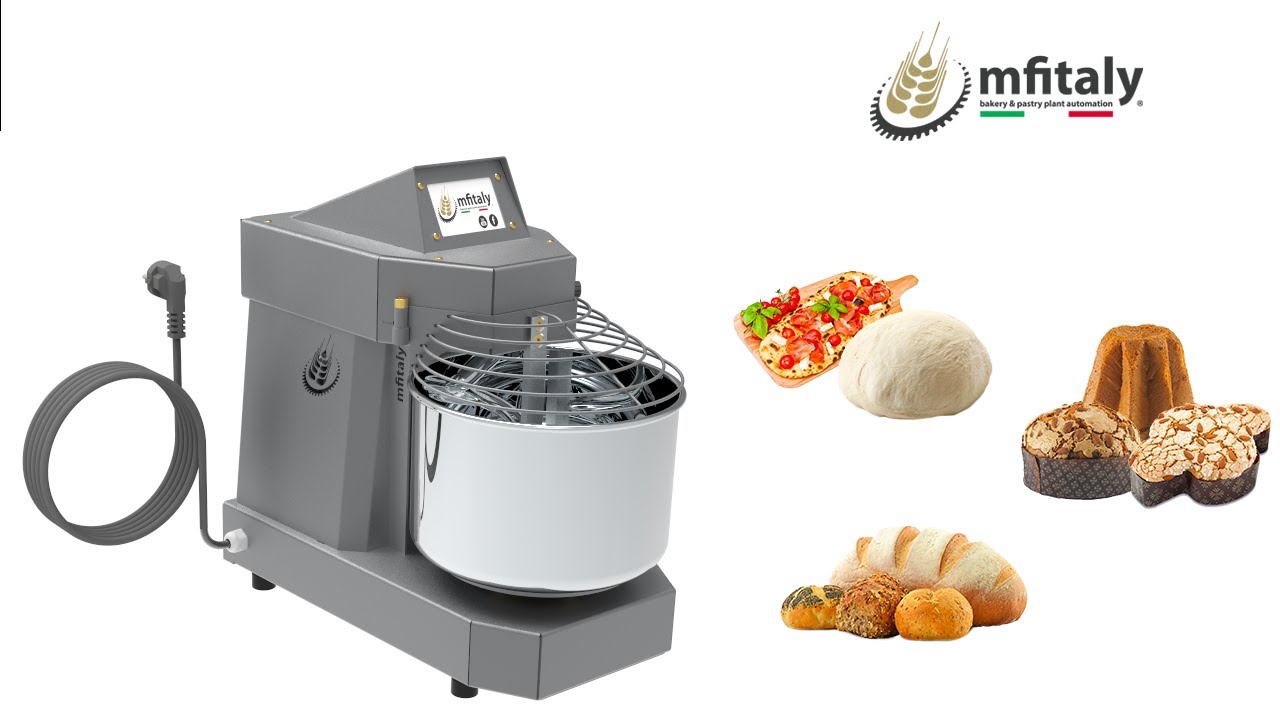 MFITALY | impastatrice per pane e pizza uso domestico MiniMix | Spiral Mixer | Amasadora