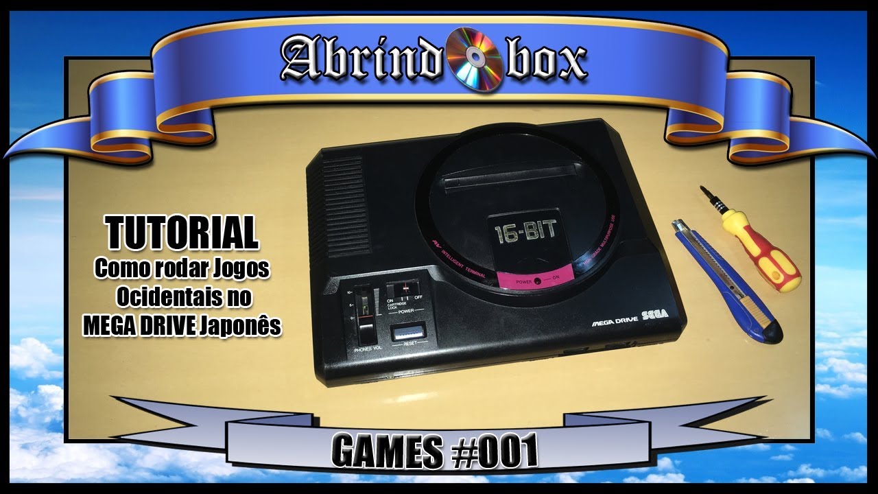 Tutorial: Mega Drive Japonês rodando jogos Ocidentais