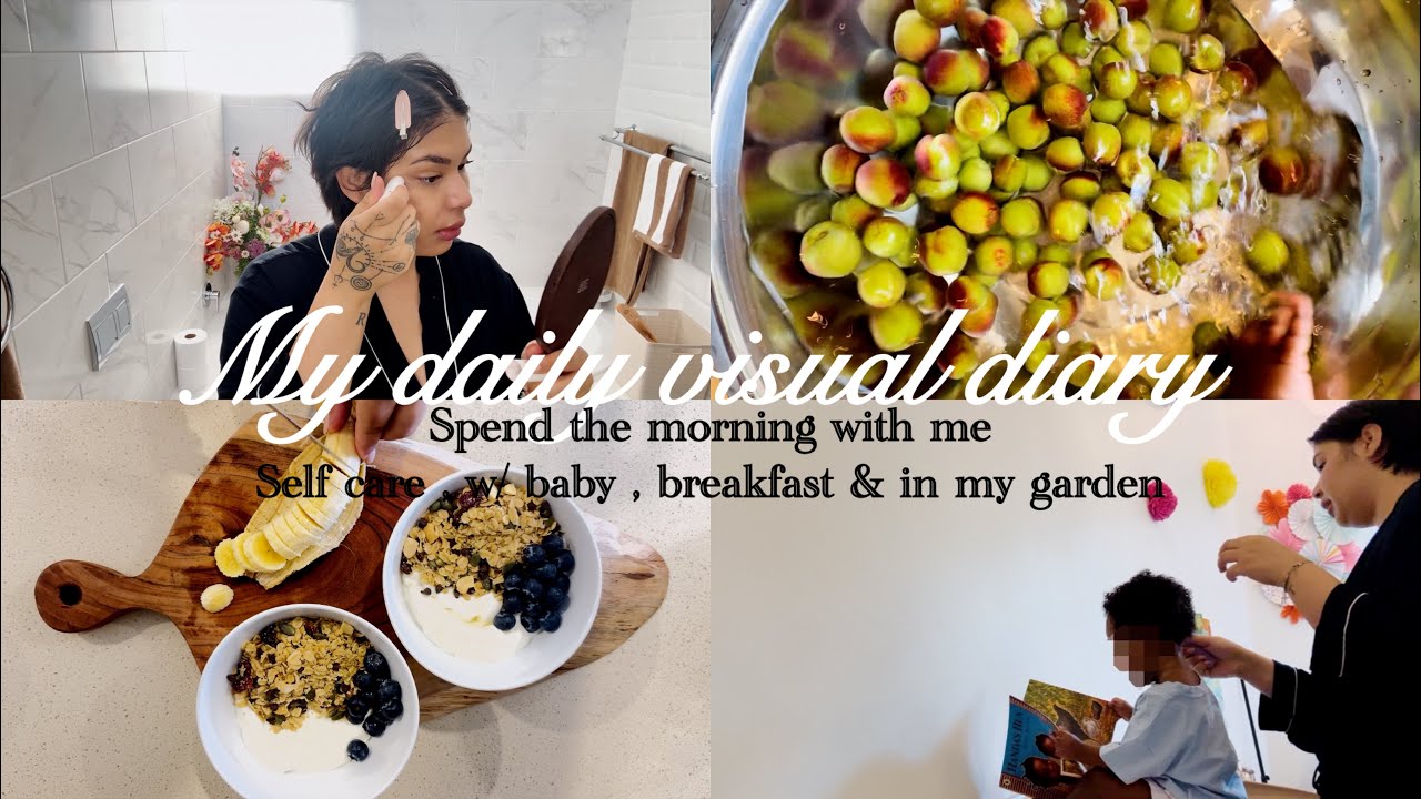 My daily visual diary lEp 8| Vlog, Self Care, w/ baby, breakfast & gardening w/ the sounds of life.