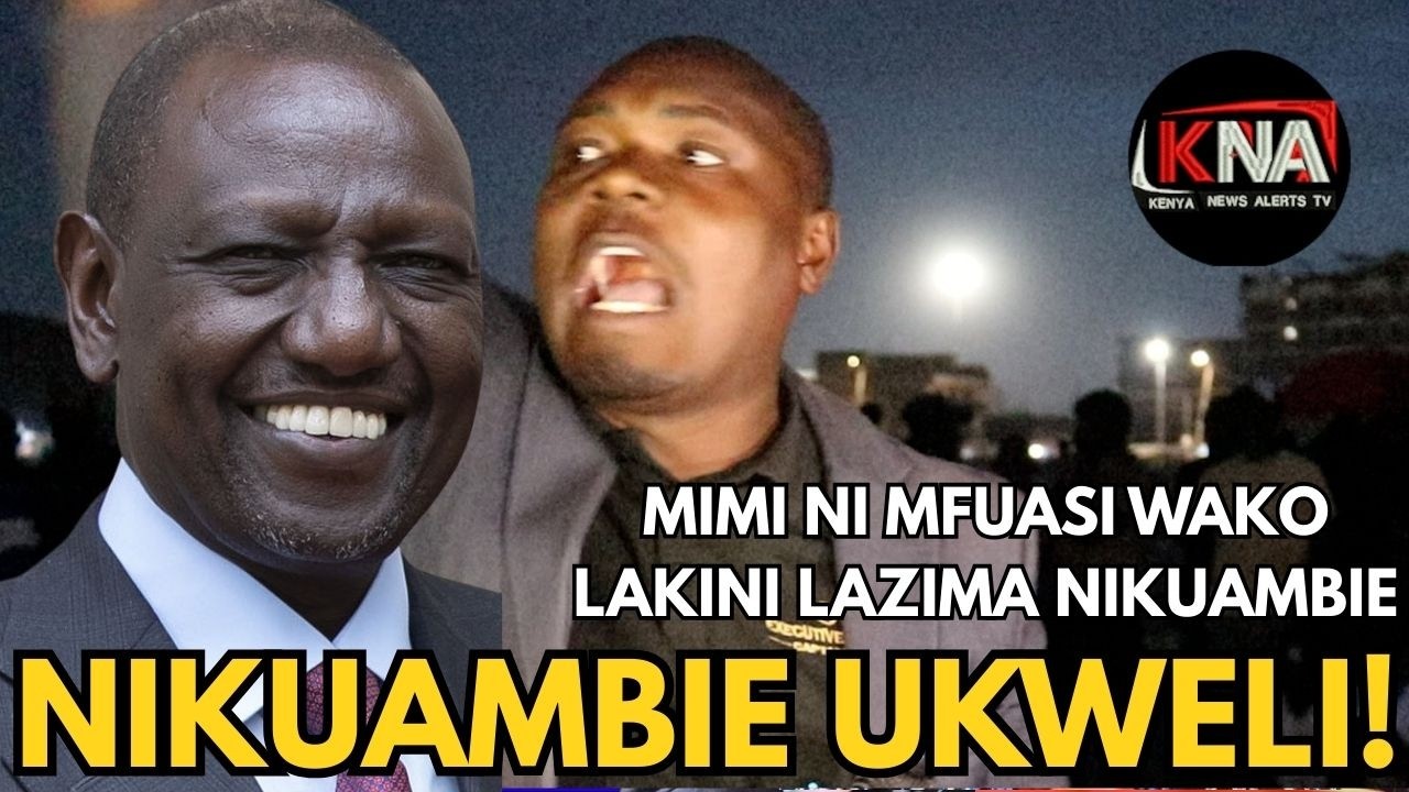 MIMI NI MFUASI WAKO LAKINI LAZIMA NIKUAMBIE UKWELI! A TWO-TERM MAN OOZING DIRECT LECTURES TO RUTO