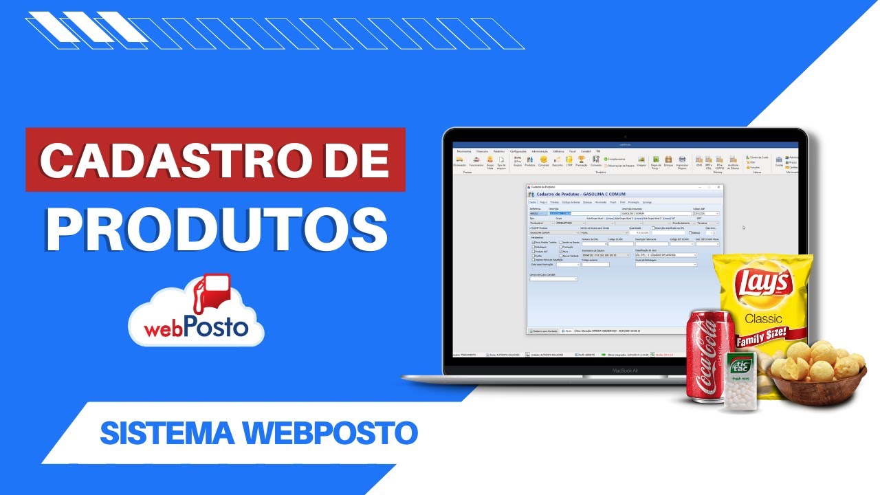 CADASTRO DE PRODUTOS 📝 | Sistema WebPosto ⛽🖥️