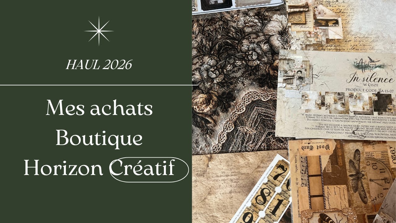 Mes achats Boutique Horizon Créatif #alchemyofart#scrapbooking#diy#horizoncreatif