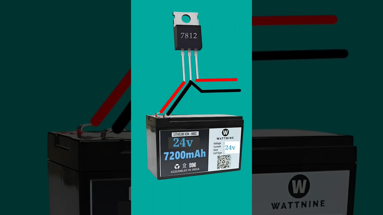 battery 24v to 12v converter  //24v to 12v converter circuit diagram #shortvideo