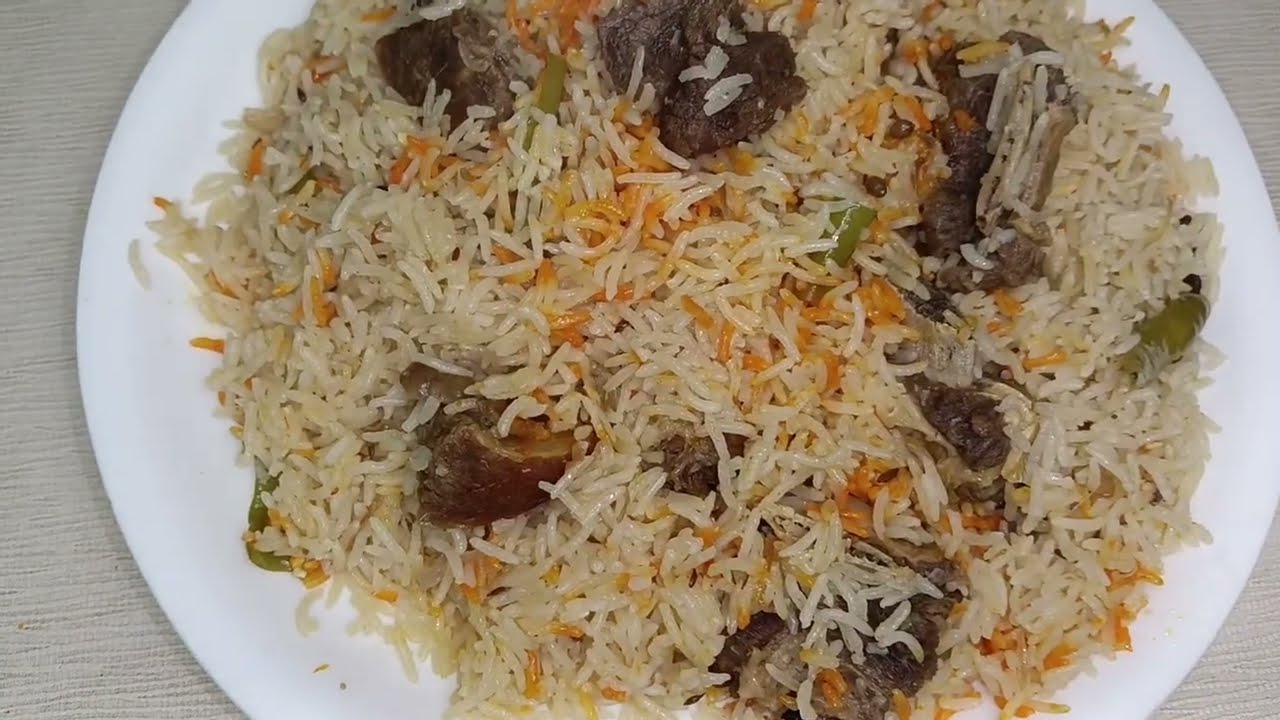 Biryani recipe/testy meat ( gosht ) yakhni biryani bnane ka asaan tareeka #biryanirecipe #biryani 