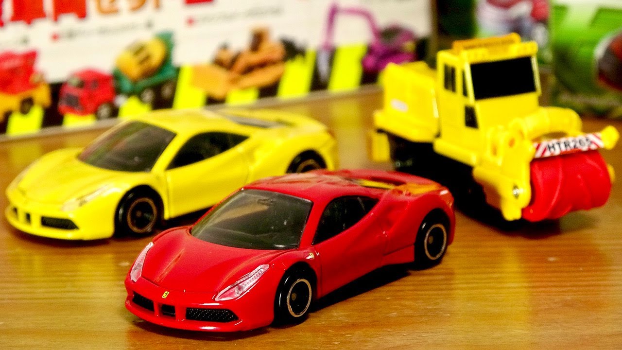 遂にフェラーリが廃盤か。2021年3月新作トミカと入れ替えで廃盤になる車両 488GTB & 日本除雪機製作所 ロータリー除雪車 HTR265 どちらも外せない車両！