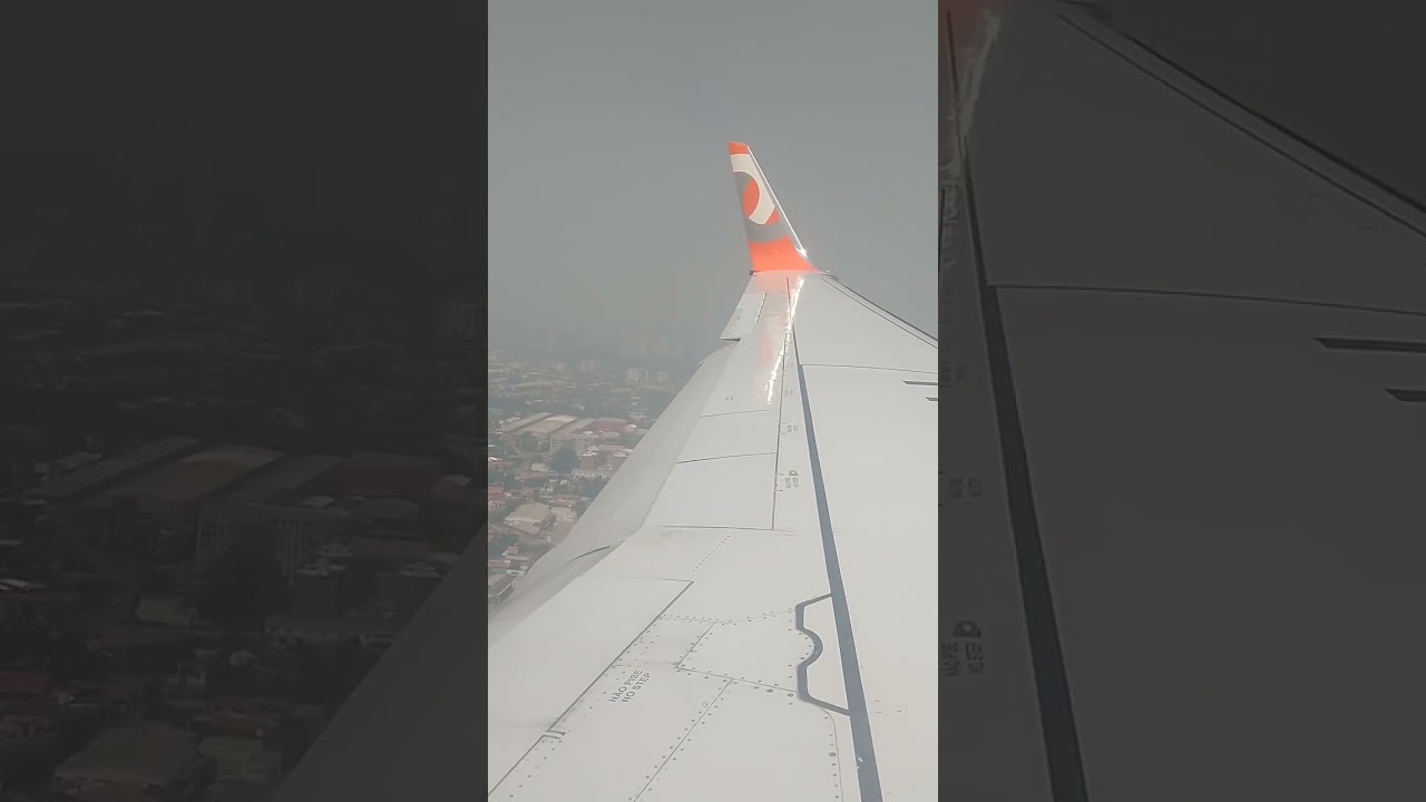 Pouso no aeroporto de Assunção Paraguai 