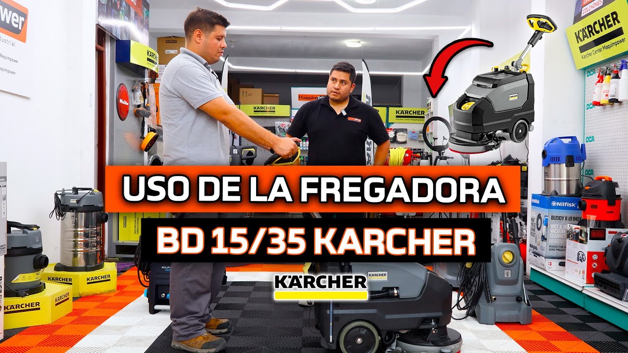 Uso fregadora Karcher BD 35/15 C Classic BP Pack 🫧