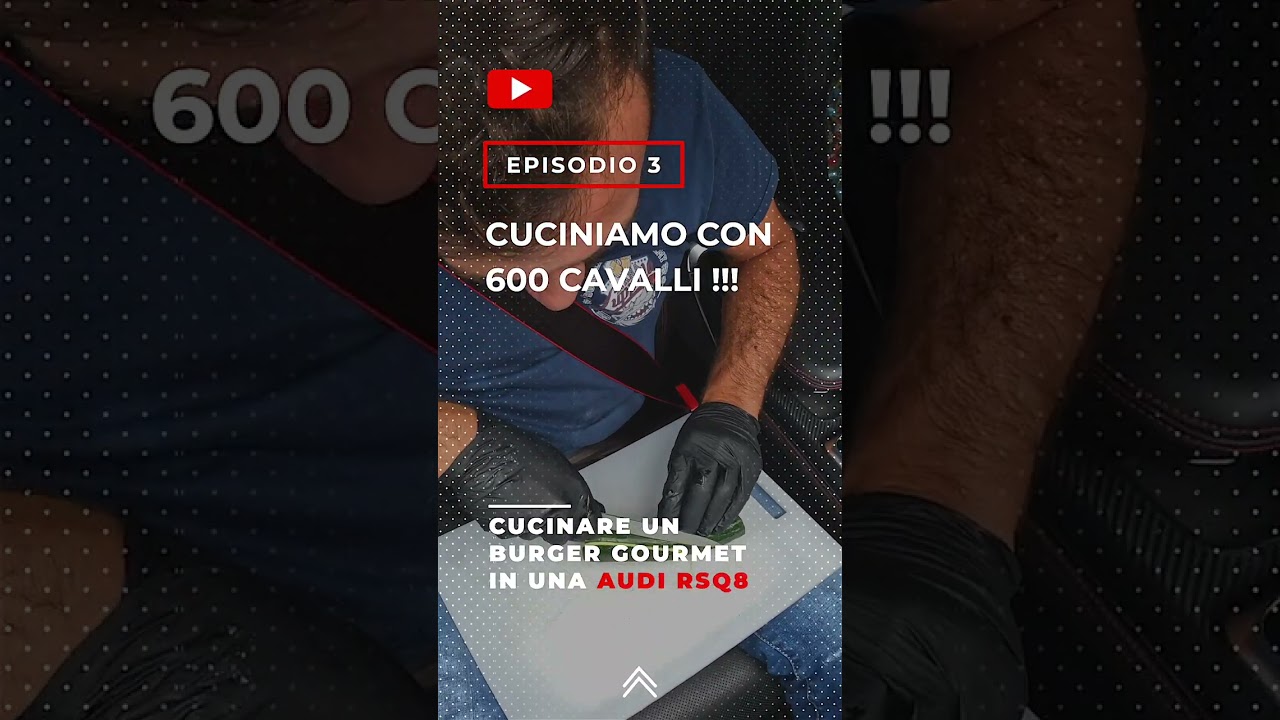 CUCINARE UN BURGER GOURMET IN RSQ8 DA 600CV? | Episodio 3 Short -  #automobile #foodlover