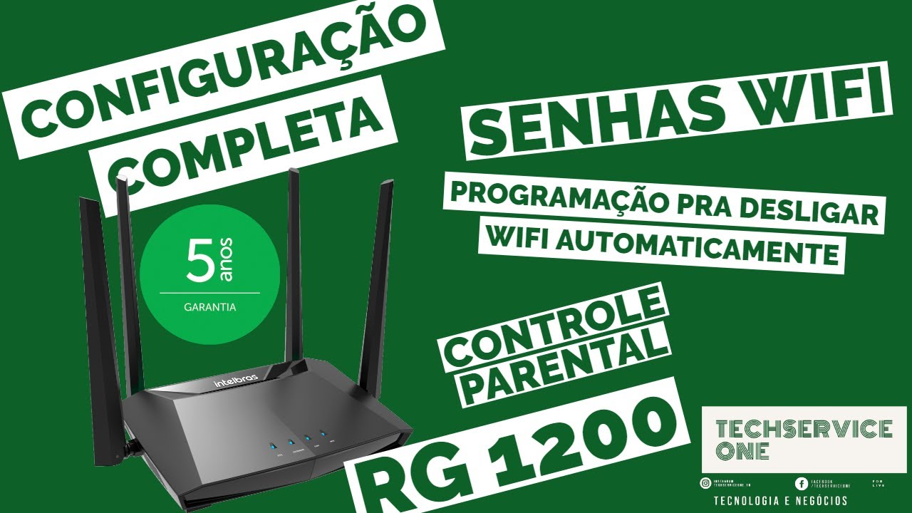 CONFIGURAÇÃO RG 1200 PELO CELULAR SEM COMPLICAÇÕES - SENHAS, CONTROLE PARENTAL... #PART02