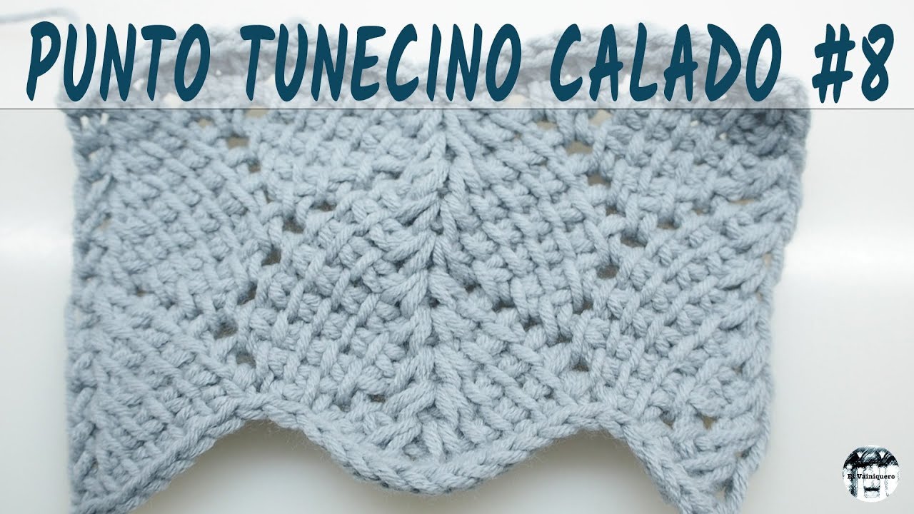 Punto calado tunecino #8 - Crochet tunecino