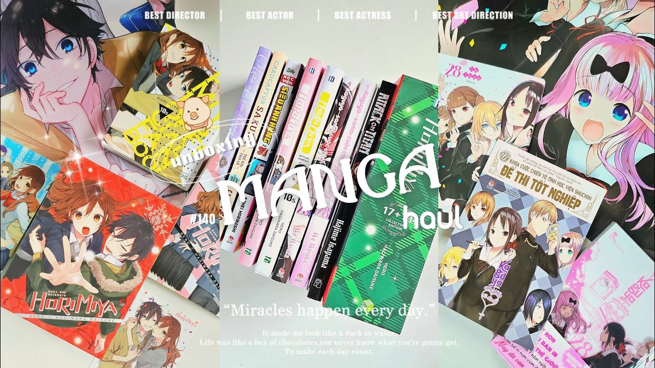 🐽DAILY VLOG || BOXSET HORIMIYA 17 + 10.5 || KAGUYA-SAMA 28 || AOT 6 || SAKURA 10 || MHA 38✨Tầu Tẩu