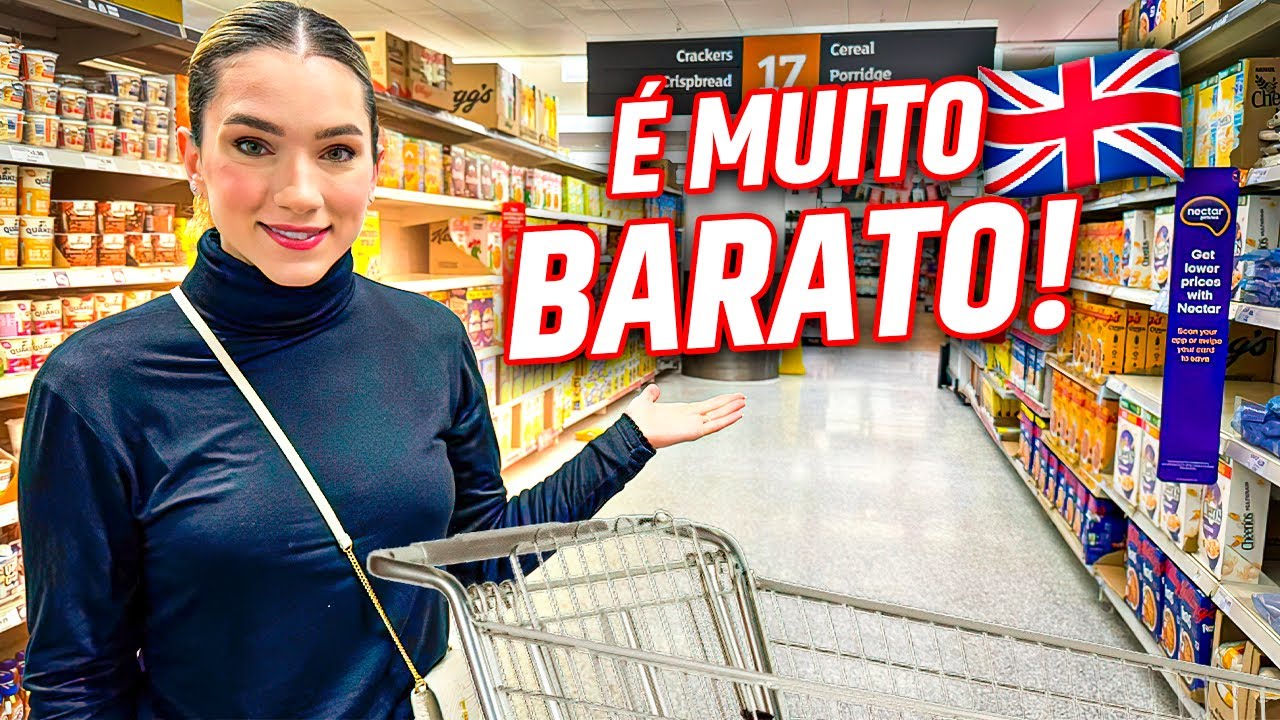 MERCADO COM 10 LIBRAS EM LONDRES! 🇬🇧