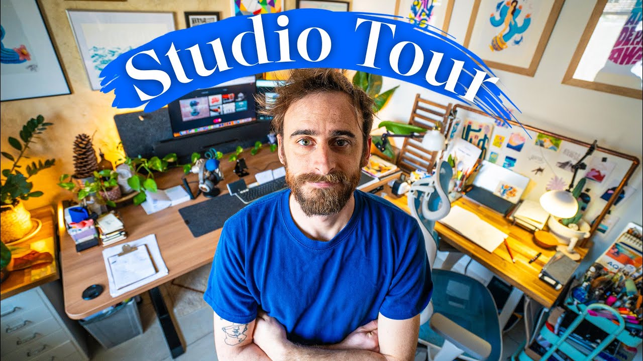 STUDIO TOUR : mon atelier d'artiste avec Kqueo