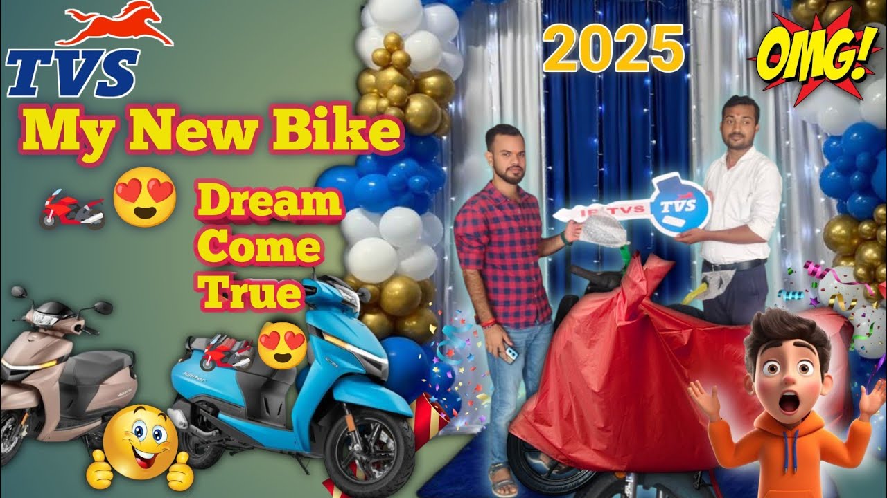 My New TVS Bike Delivery 2025 😍 | Dream Come True Moment 💥 | First Ride Experience😍🏍️ #bikelover 