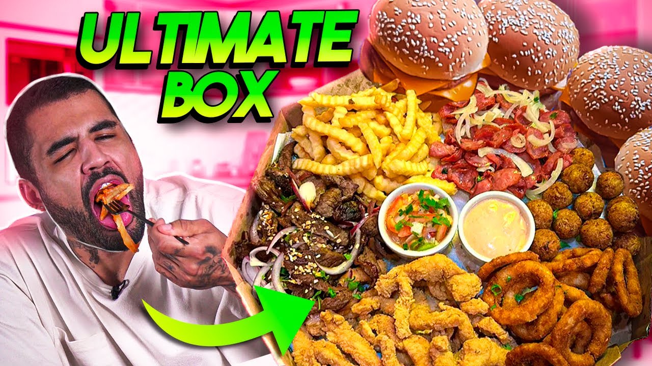 COMPREI A BOX DE LANCHE ULTIMATE! VEM X-TUDO, SALGADINHO, NUGGET, BATATA E ATÉ SUKITA!