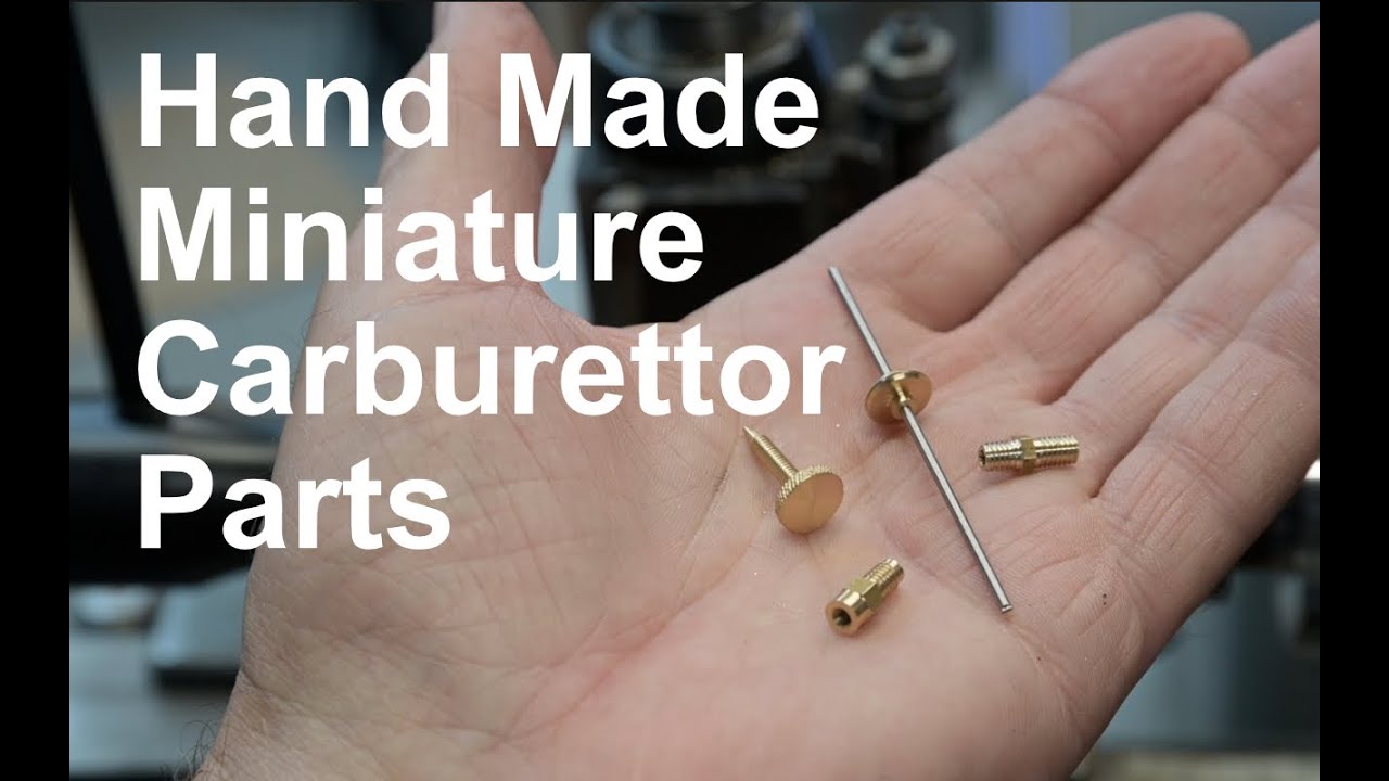 Carburettor parts in miniature