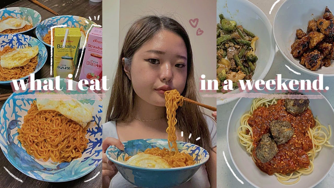 what i eat in a weekend | korean + intuitive/realistic (+ uni vlog)