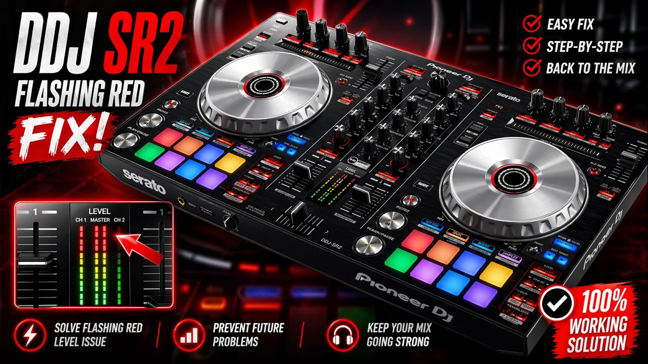 Pioneer DDJ SR2 Flashing Red Light Repair
