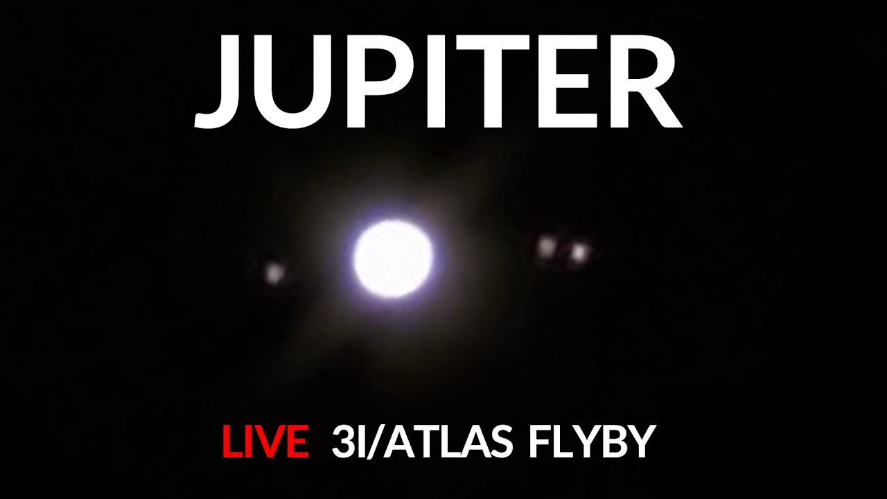 LIVE Jupiter 3I/ATLAS Flyby | Live Telescope (Cloudy) | March 15-16, 2026