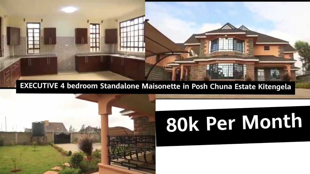 EXECUTIVE 4 BEDROOM MAISSONETTE FOR Rent in Posh Chuna Estate Kitengela @80k Per Month